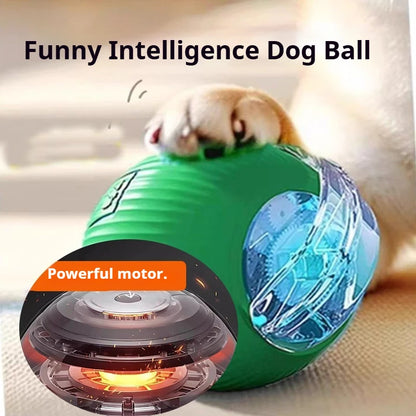Automatic Rolling Dog Ball – Rechargeable Interactive Smart Toy for Dogs, Intelligent Motion Puppy Play Ball.