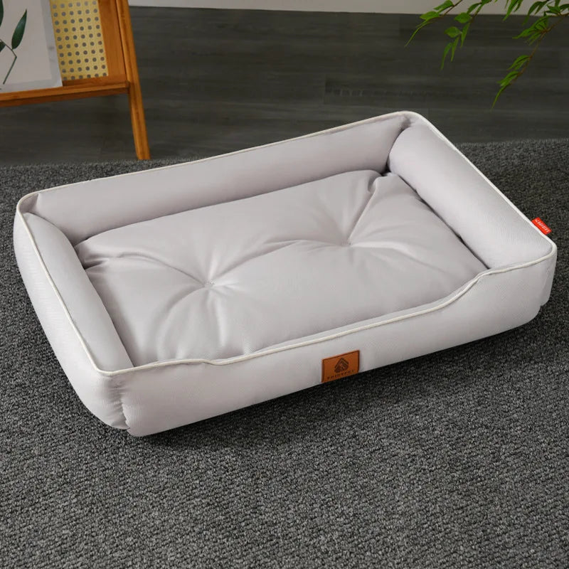 Large Waterproof Dog Bed – Soft All-Season Cooling Pet Sleeping Mat for Dogs, Puppies.