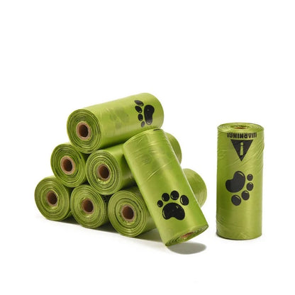Dog Poop Bags – Non-Stick Pet Waste Bags for Dogs & Cats, Outdoor Clean-Up Refill Bags, 15 Bags per Roll.