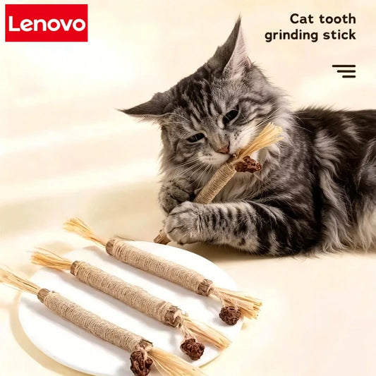 Lenovo Cat Silver Vine Chew Stick – Natural Catnip Dental Care Toy for Teeth Grinding, Bite Resistance & Tooth Cleaning for Cats