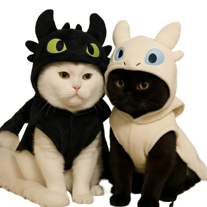 Little Devil Pet Sweater – Warm Soft Fleece Winter Outfit for Cats & Dogs, Cute for Puppy & Kitten, Anti-Shedding Costume.