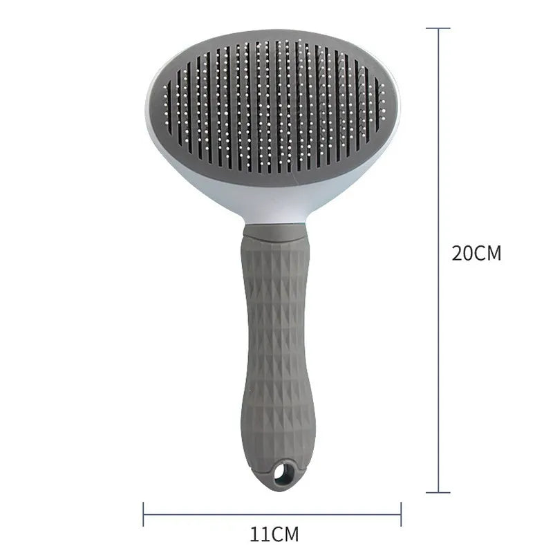 Pet Hair Removal Brush – Grooming Comb for Dogs & Cats, Effective Fur Deshedding Tool for Puppies, Kittens & Pet Care Supplies.