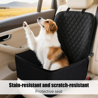 Waterproof Dog Car Seat Cover for Trucks – Large Pet Booster Cushion & Backseat Protector with Barrier Design for Cars and Trucks.