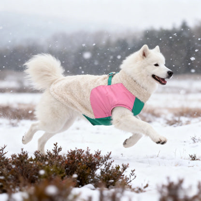 Warm Lambskin Dog Jacket – Soft & Comfortable Autumn and Winter Pet Coat for Dogs.