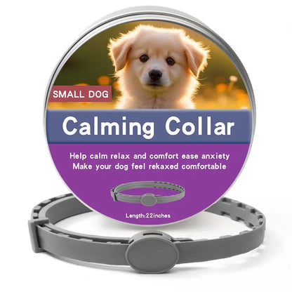 Calming Pet Collar – Anxiety Relief Retractable Collar for Dogs & Cats, Adjustable 56/72cm Design for Puppies, Kittens & Large Dogs