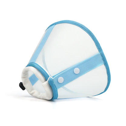 Fashion Contrast Color Pet Elizabethan Collar – Protective Recovery Cone for Cats & Dogs, Ideal for Grooming & Post-Surgery Care.