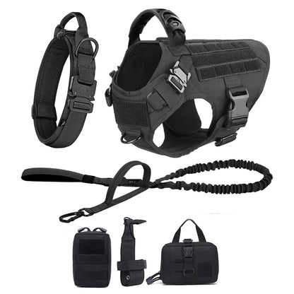Large Dog Harness & Leash Set – Training Walking Vest with Collar for Medium & Large Dogs.