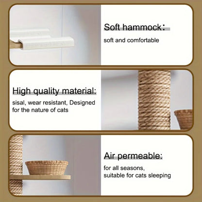 ROMIROMI Premium 7-Tier Cat Tree Tower – Adjustable Floor-to-Ceiling Cat Condo with Natural Sisal Scratching Posts for Multiple Cats.