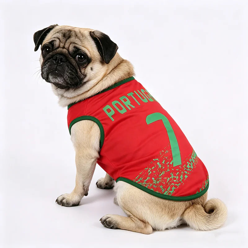 Sport Team Dog Vest – Lightweight Breathable Mesh Shirt for Dogs & Cats, Cool Summer Vest for Teddy, Pug, Golden Retriever, Shiba Inu.