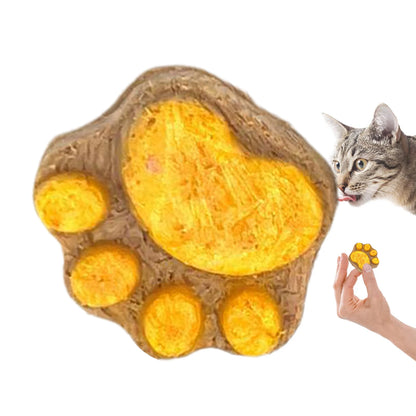 Paw-Shaped Cat Treats, Dental Chews for Teeth Cleaning, Daily Reward Snacks for Kittens and Adult Cats.