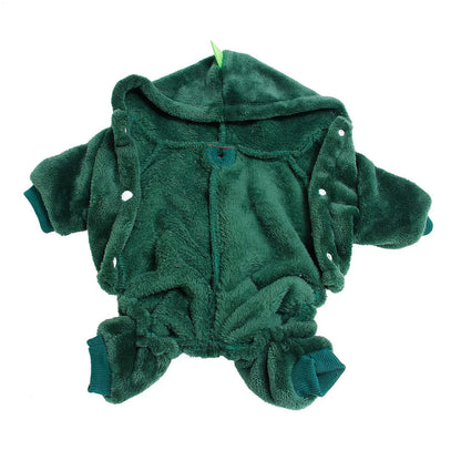 Dinosaur Pet Cosplay Hoodie – Soft Halloween Costume for Small & Medium Dogs, Cats & Puppies