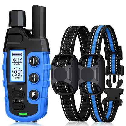 3300FT Remote Dog Training Collar – Waterproof Rechargeable Training Collar with Vibration & Static Stimulation for Dogs 5–120 lbs