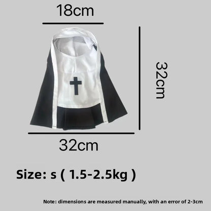 Funny Pet Costume Outfit – Cute Jesus Cosplay Dress-Up Clothes for Cats & Small to Medium Dogs, Perfect for Parties & Pet Photos.