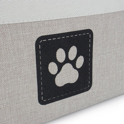 Foldable Paw Print Pet Toy and Accessory Storage Basket.