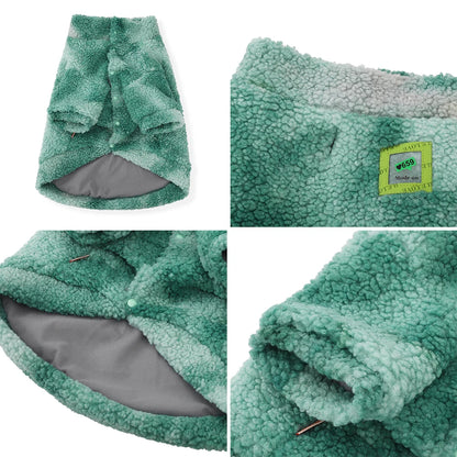 HOOPET Winter Dog Jacket – Thick Lambswool Coat, Windproof Outerwear for Medium to Large Dogs, Sizes 3XL-7XL.