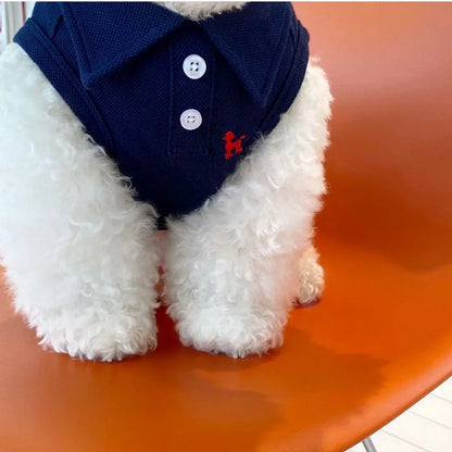 Pet Dog Polo Shirt – Soft Breathable Vest for Small & Medium Dogs, Stylish Summer Outfit for Yorkies, Chihuahuas & Puppies.