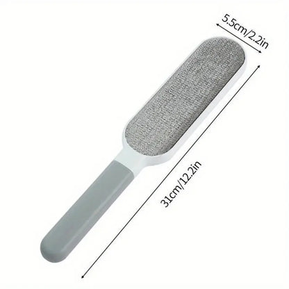 Double-Sided Pet Hair Remover – Manual Electrostatic Lint Brush for Cat & Dog Fur on Clothing, Sofas, Furniture & Carpets.