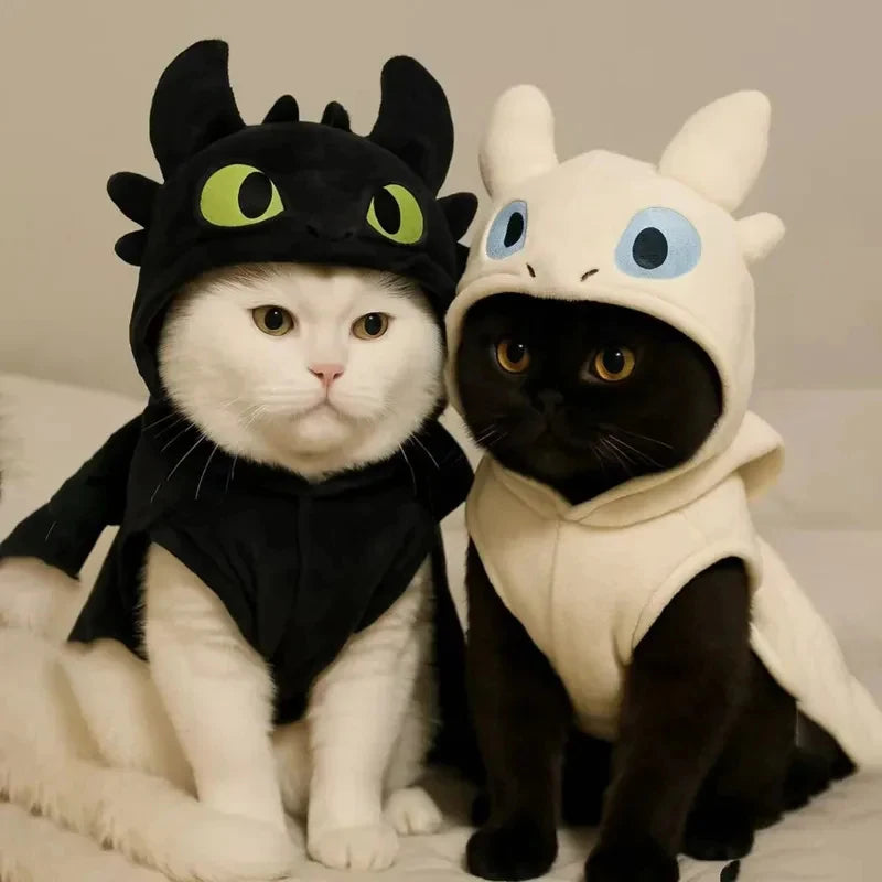 Little Devil Pet Sweater – Warm Soft Fleece Winter Outfit for Cats & Dogs, Cute for Puppy & Kitten, Anti-Shedding Costume.