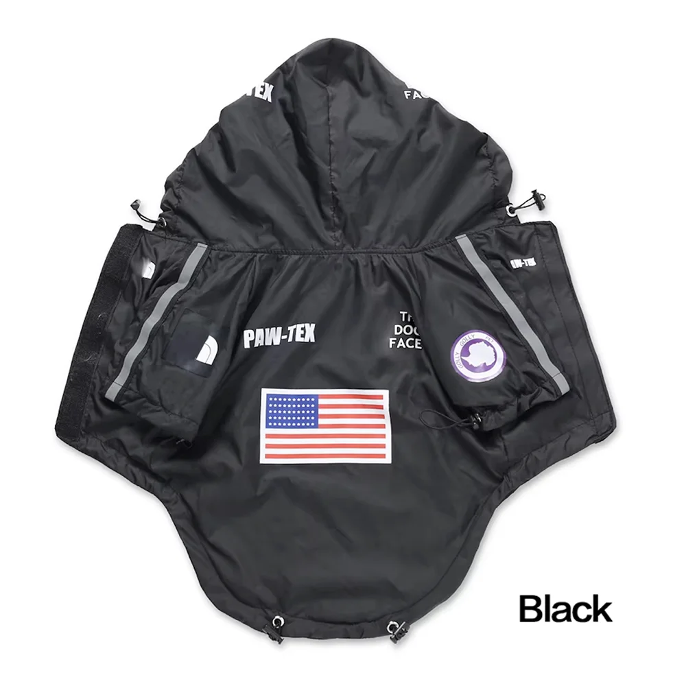 Waterproof Reflective Dog Raincoat – Hooded Outdoor Jacket for Small, Medium & Large Dogs, Lightweight Pet Rainwear.