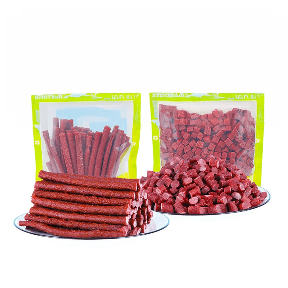 All-Natural Beef Stick Dog Treats, Healthy & Easily Digestible Chews, 7.05 oz (200g) or 14.11 oz (400g)