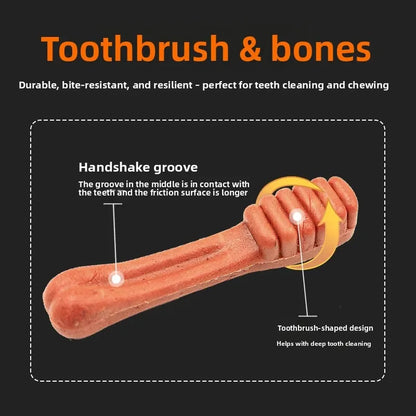Beef-Flavored Dog Dental Chew Sticks, Durable Bite-Resistant Chew Toys for Teeth Cleaning & Training.