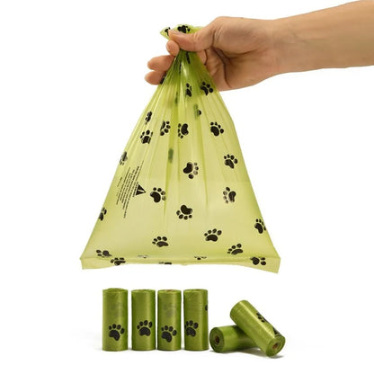 Dog Poop Bags – Non-Stick Pet Waste Bags for Dogs & Cats, Outdoor Clean-Up Refill Bags, 15 Bags per Roll.