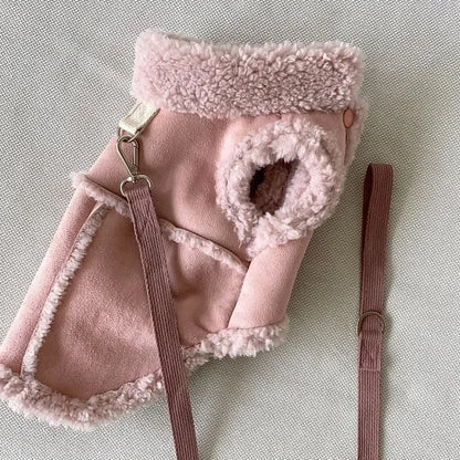 Luxury Dog Vest Jacket – Soft Designer Autumn & Winter Coat for Small to Medium Dogs, Cute Pet Clothing & Homewear Accessory.