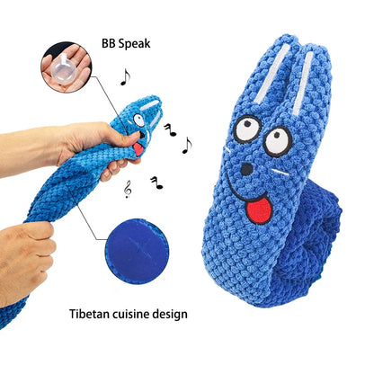 Dog Puzzle Feeder Toy – Interactive Plush Squeaky Snail Toy for Puppies & Dogs, Durable Foldable Pet Training & Treat Toy.