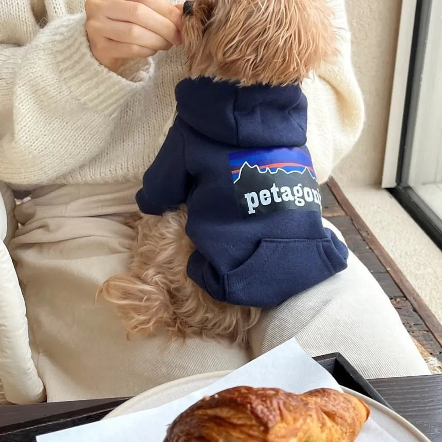Fashion Dog Hoodie – Winter Warm Pet Sweatshirt Coat for Small & Medium Dogs and Cats, Soft Cold Weather Clothing.