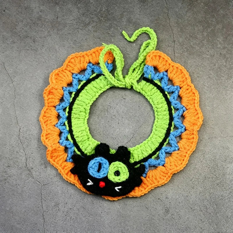 Halloween Pet Bandana Collar – Festive Holiday Scarf Bib for Dogs, Puppies & Cats.