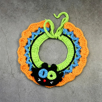 Halloween Pet Bandana Collar – Festive Holiday Scarf Bib for Dogs, Puppies & Cats.