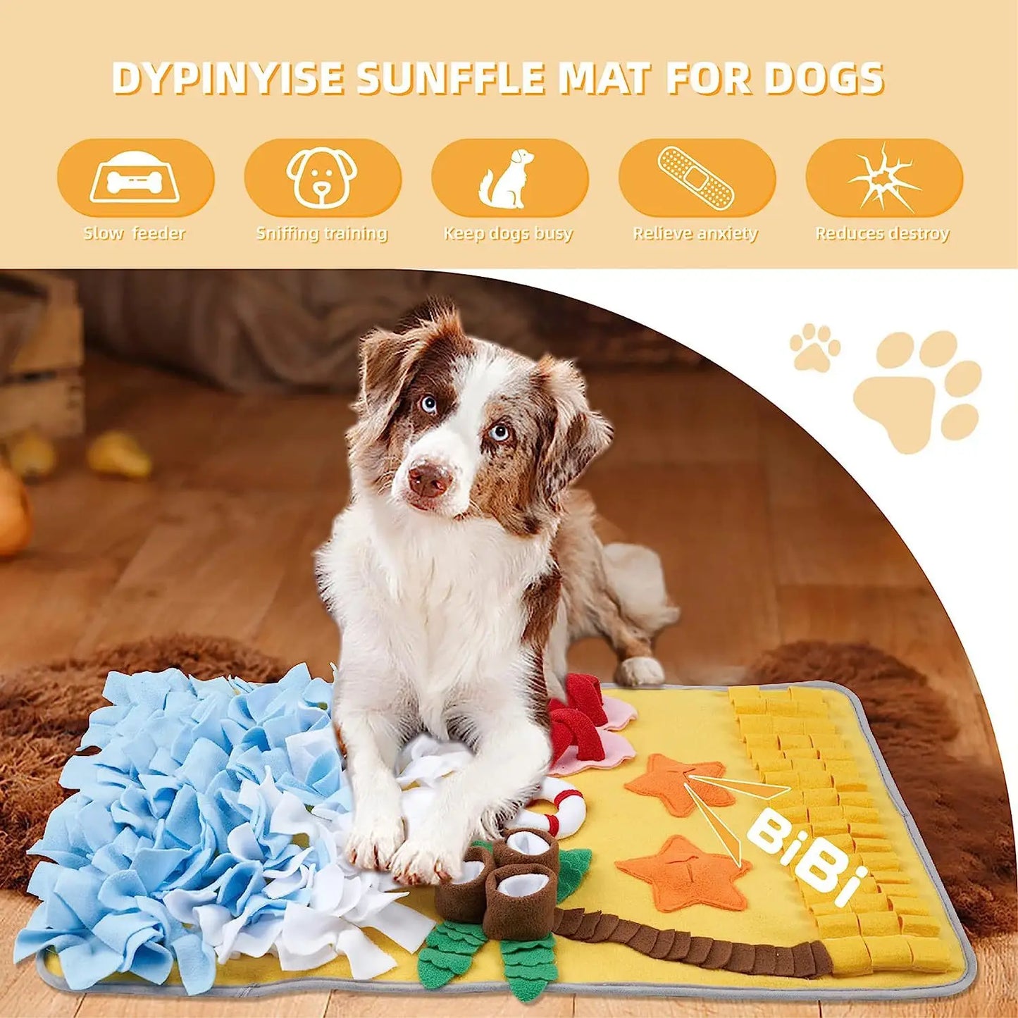 Pet Snuffle Mat – Interactive Dog Training & Slow Feeding Mat for Hidden Treats, Anti-Boredom & Anti-Choking Pet Toy.