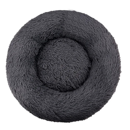 Round Plush Dog Bed – Winter Warm Washable Basket-Style Pet Bed for Small, Medium & Large Dogs & Cats, Soft Sofa-Style Sleeping Cushion.
