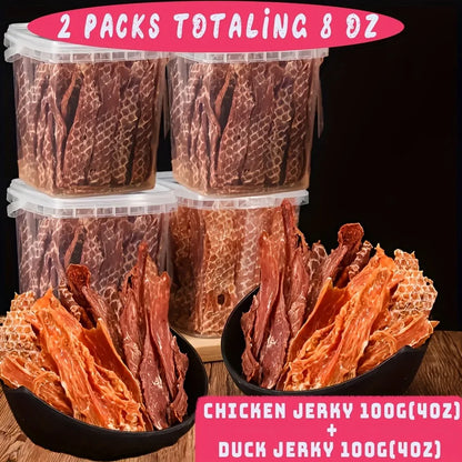 Assorted Dog Treat Pack, High-Protein Dried Chicken & Duck with Freeze-Dried Egg Yolk, Grain-Free Soft Chew Training Rewards for Puppies and Dogs of All Sizes.
