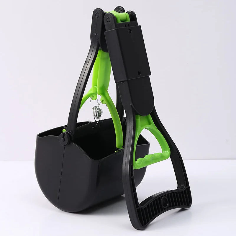 Portable Foldable Dog Poop Scooper – No-Bend Pet Waste Pickup Tool for Small & Large Dogs, Ideal for Outdoor Walking & Lawn Cleaning.