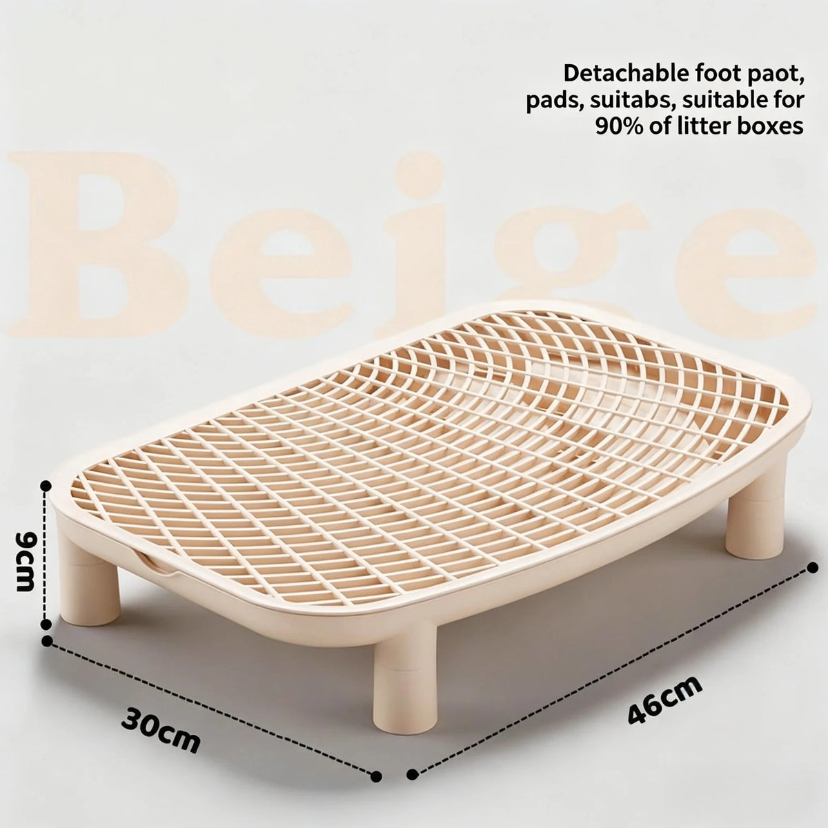 Double-Layer Cat Litter Mat, Anti-Splash Design, Litter Sand Control Pad for Cat Litter Boxes