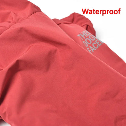 Reflective Waterproof Dog Coat – Warm Cotton Hooded Jacket for Small Dogs, Autumn & Winter Pet Clothing.