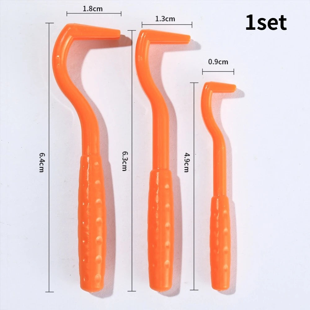 1/3PCS Tick & Flea Remover Tool Set – Portable Hook & Tweezer Extractor for Dogs & Cats, Practical Pet Grooming Accessory.