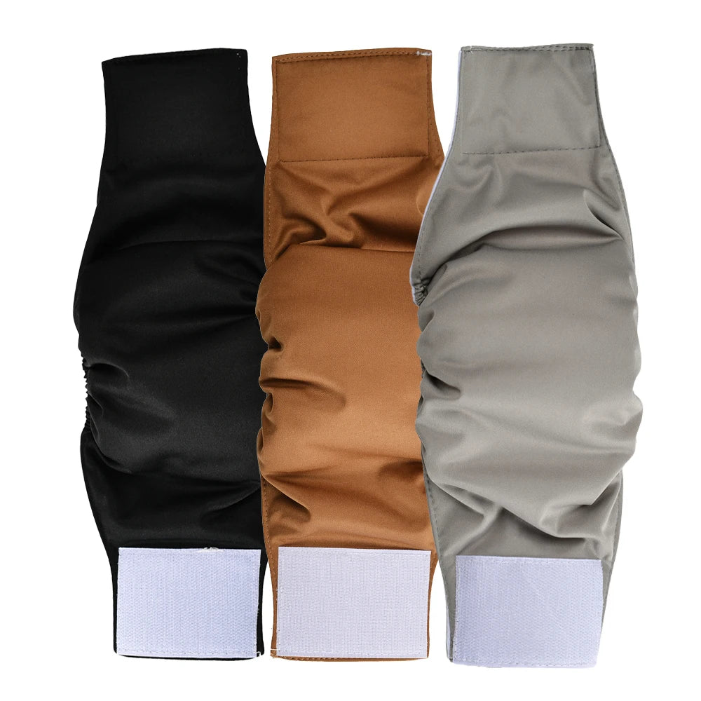 3PCS Reusable Male Dog Belly Bands – Washable Breathable Dog Diapers & Physiological Wraps for Puppies and Small Dogs.