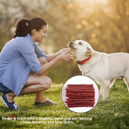 All-Natural Beef Stick Dog Treats, Healthy & Easily Digestible Chews, 7.05 oz (200g) or 14.11 oz (400g)