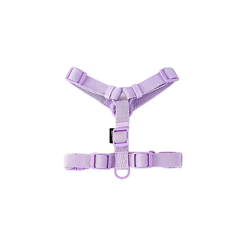Adjustable Macaron-Color Dog Harness Set – Reflective Collar & Leash for Small Dogs, Puppies & Cats, Comfortable Pet Walking Accessories.