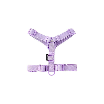 Adjustable Macaron-Color Dog Harness Set – Reflective Collar & Leash for Small Dogs, Puppies & Cats, Comfortable Pet Walking Accessories.