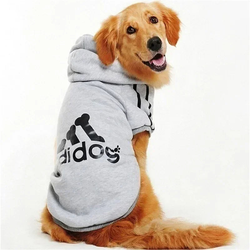Winter Dog Hoodie – Adidog Sports Sweatshirt, Warm Coat for Small, Medium, Large Dogs & Cats, Comfortable Pet Winter Outfit.