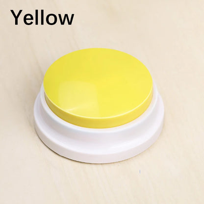Pet Communication Button – Voice Recording Training Toy for Cats & Dogs, Easy-Press Push Button with Clear Sound Quality.