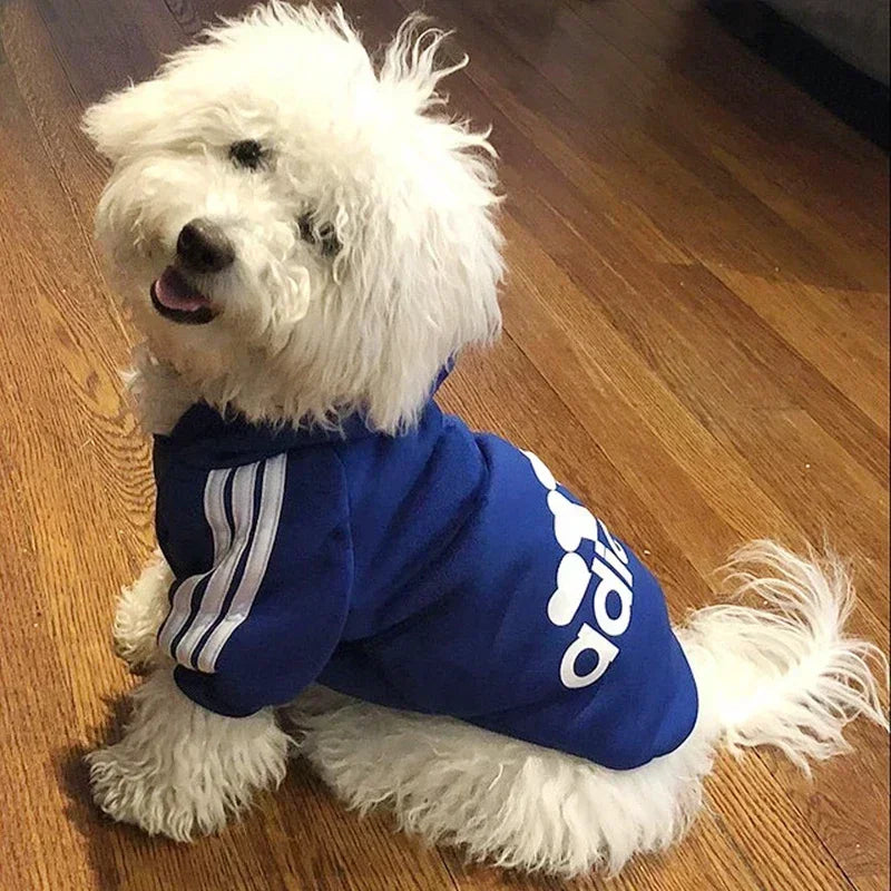 Winter Dog Hoodie – Adidog Sports Sweatshirt, Warm Coat for Small, Medium, Large Dogs & Cats, Comfortable Pet Winter Outfit.