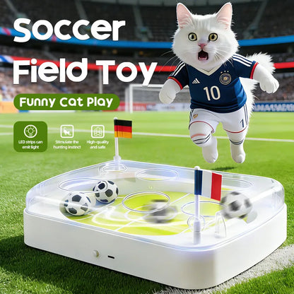 Electric Interactive Cat Soccer Toy – Smart Motion Sensor Rolling Ball Football Game for Indoor Cats & Kittens, Fun Self-Play Exercise Toy.