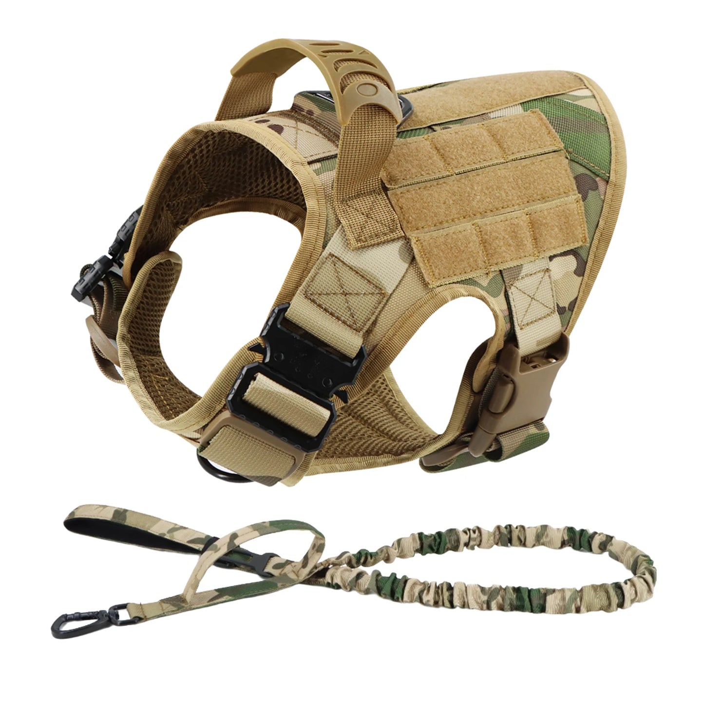 Large Dog Harness & Leash Set – Training Walking Vest with Collar for Medium & Large Dogs.