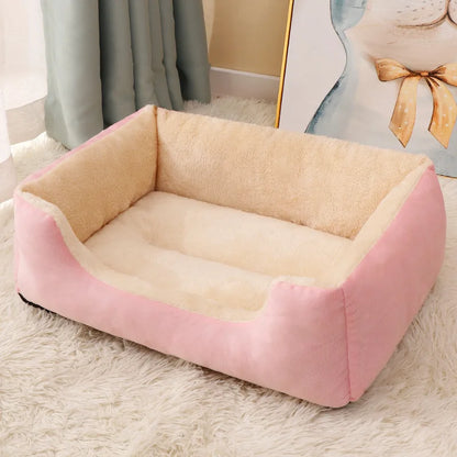 All-Season Plush Pet Bed Pad – Warm, Washable & Bite-Resistant Mat for Cats and Small, Medium & Large Dogs.