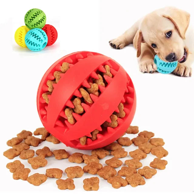 Interactive Dog Chew Toy – Soft Elastic Ball for Dogs, Durable Rubber Ball for Teeth Cleaning and Fun Play