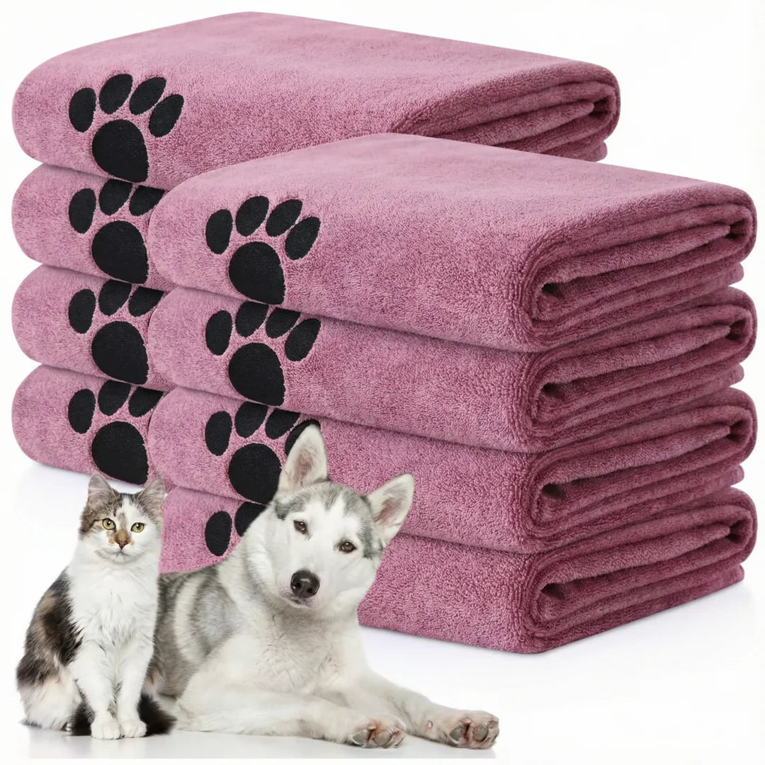 Super Absorbent Dog Bath Towel – Quick-Drying Soft Grooming Towel for Small & Large Dogs and Puppies